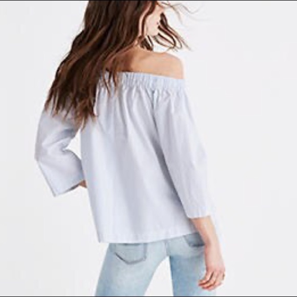 Madewell - Clean Off the Shoulder Top in Stripe